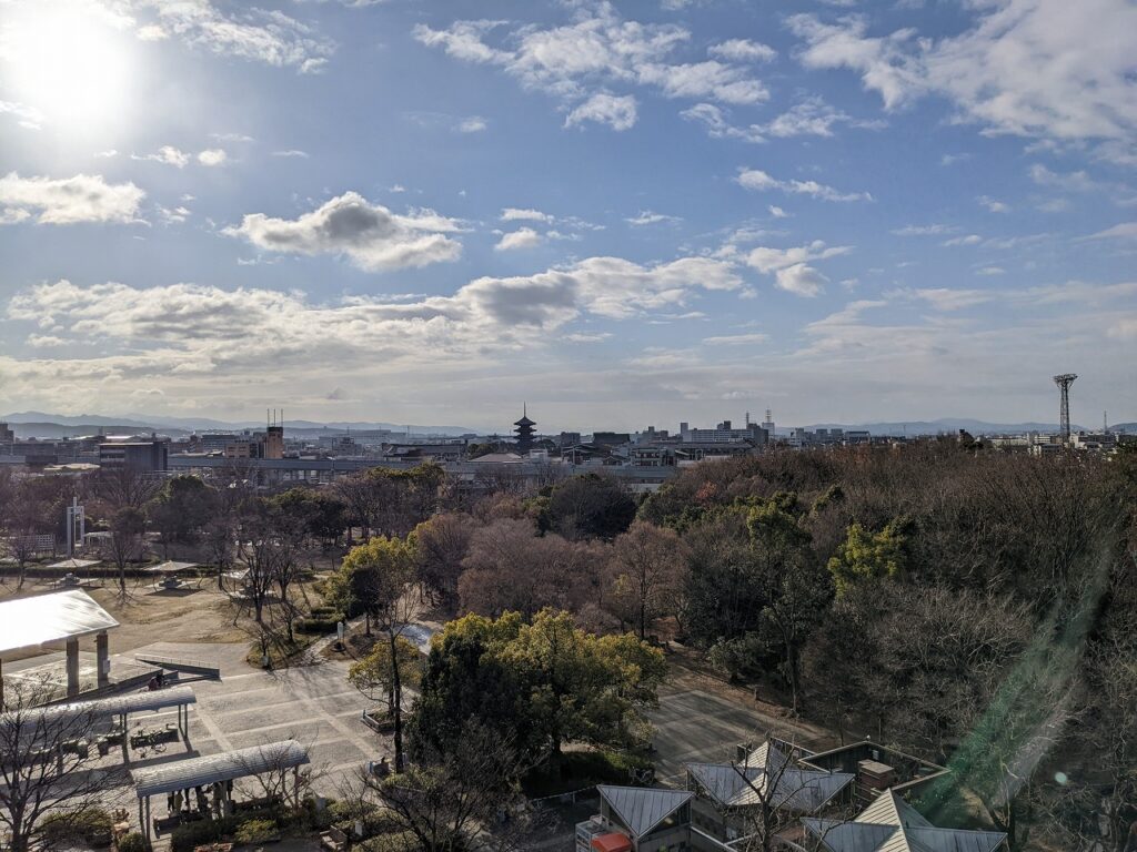 梅小路ポテル京都のRoofTopTerrace景色