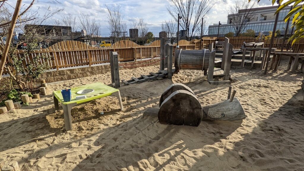 高槻のボーネルンド・プレイヴィル安満遺跡公園のお砂場